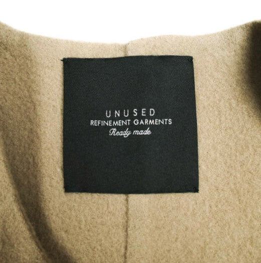 アンユーズド Collarless Coat ウールコート