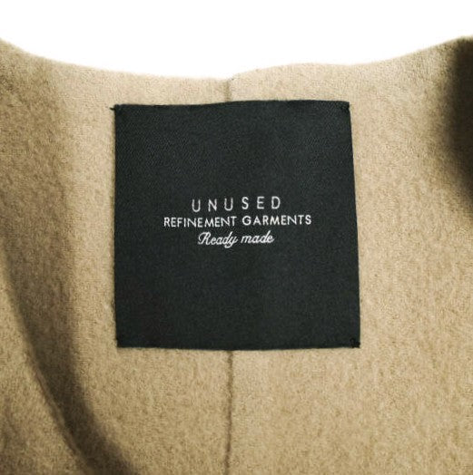 アンユーズド Collarless Coat ウールコート
