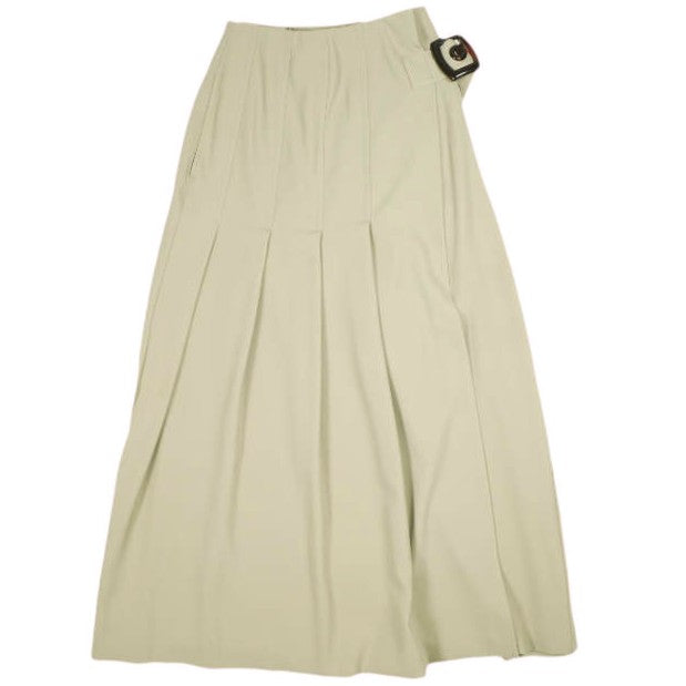maturely Super Kilt Maxi Skirt ポリエステル マキシスカート