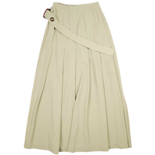 maturely Super Kilt Maxi Skirt ポリエステル マキシスカート