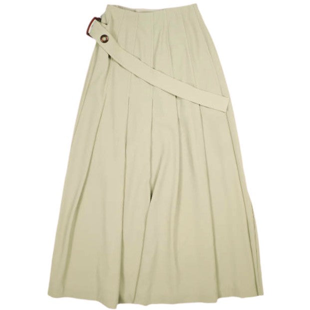 maturely Super Kilt Maxi Skirt ポリエステル マキシスカート