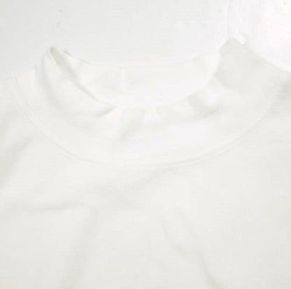 ビームスボーイ リブビッグモックネックショートスリーブTシャツ コットン トップス