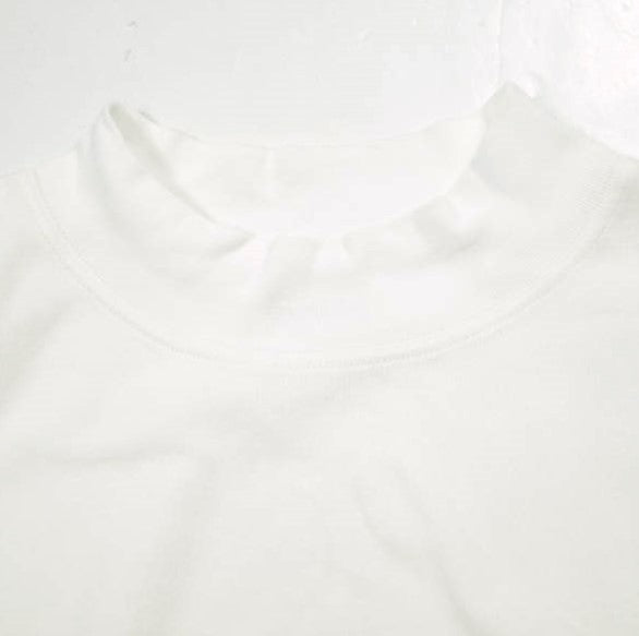 ビームスボーイ リブビッグモックネックショートスリーブTシャツ コットン トップス