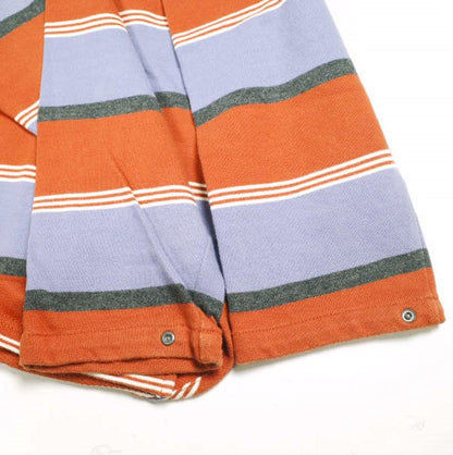 ウィムジー SNAP SLEEVE BORDER TOP コットン 長袖Tシャツ