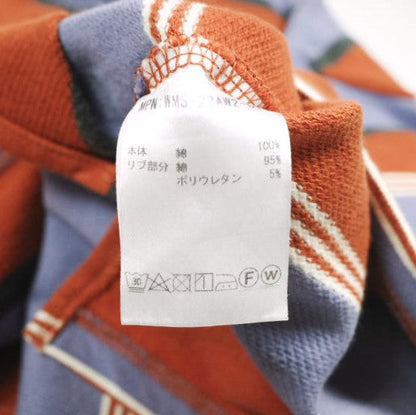 ウィムジー SNAP SLEEVE BORDER TOP コットン 長袖Tシャツ