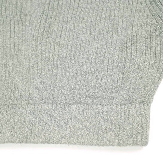 ジュエミ EMB Half Zip Cropped Knit コットン ニット