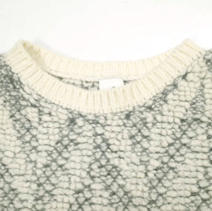 6 ROKU BEAUTY&YOUTH UNITED ARROWS ジャガードニット ウール ナイロン プルオーバー
