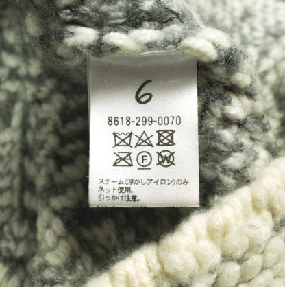 6 ROKU BEAUTY&YOUTH UNITED ARROWS ジャガードニット ウール ナイロン プルオーバー