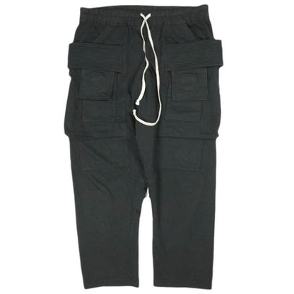 リックオウエンスダークシャドウ CREATCH CARGO CROPPED DRAWSTRING PANTS オーガニックコットン パンツ