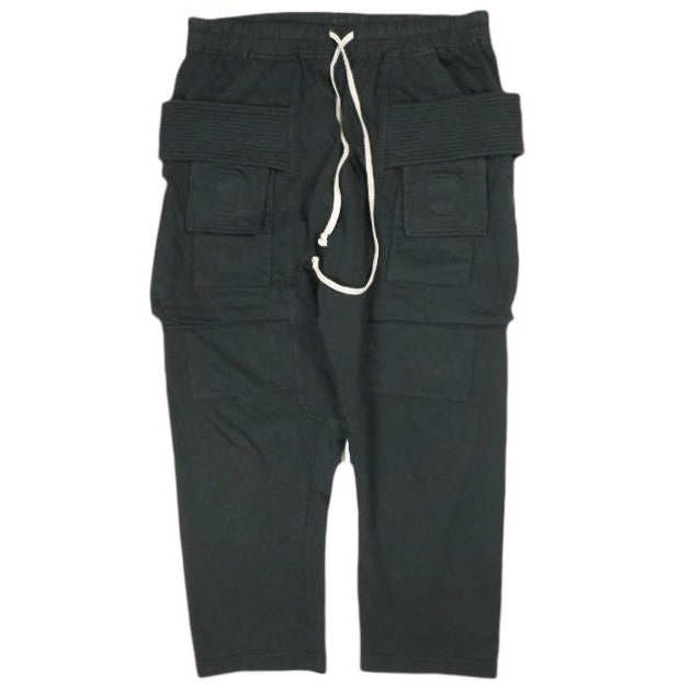 リックオウエンスダークシャドウ CREATCH CARGO CROPPED DRAWSTRING PANTS オーガニックコットン パンツ
