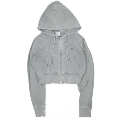 キスニューヨークシティ Davin Cropped Hoodie コットンブレンドパーカー