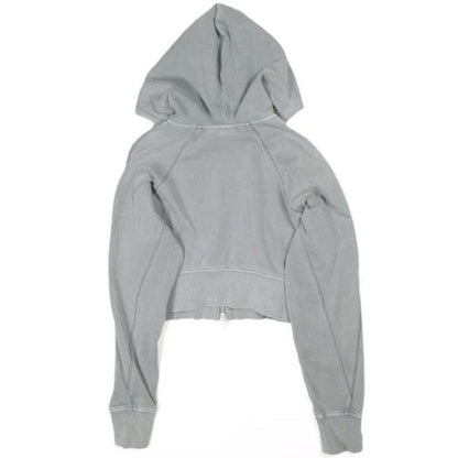 キスニューヨークシティ Davin Cropped Hoodie コットンブレンドパーカー