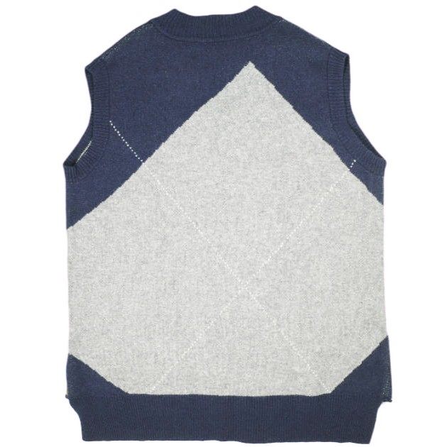 アンスクリア Argyle vest ウールベスト