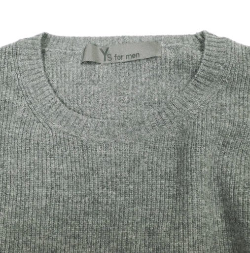 ヨウジヤマモト BLOCKING KNIT WITH ROUND NECK ウールセーター
