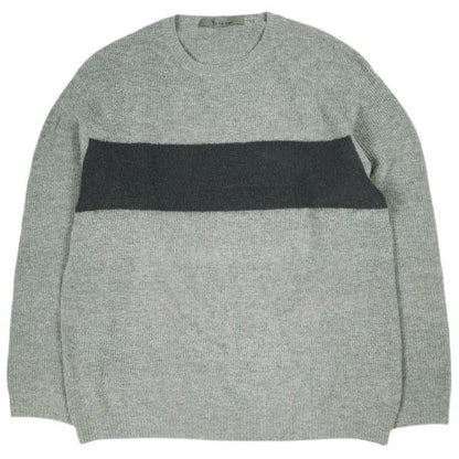 ヨウジヤマモト BLOCKING KNIT WITH ROUND NECK ウールセーター
