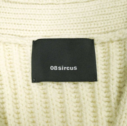 ゼロエイトサーカス WOOL BROKEN KNIT CARDIGAN VEST ウールベスト