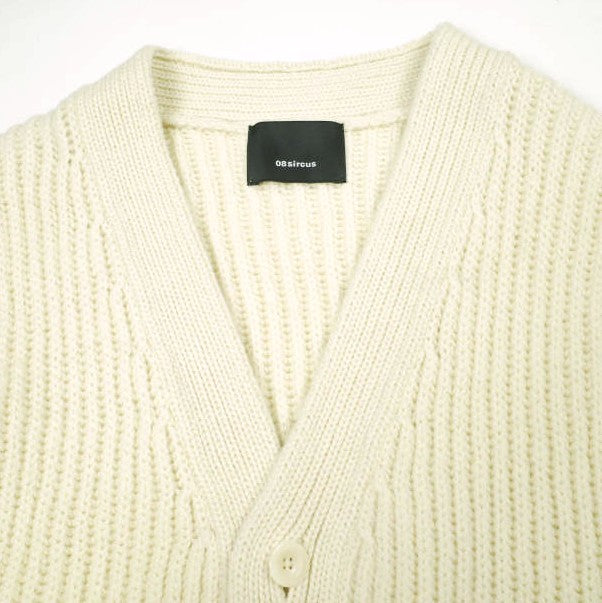 ゼロエイトサーカス WOOL BROKEN KNIT CARDIGAN VEST ウールベスト