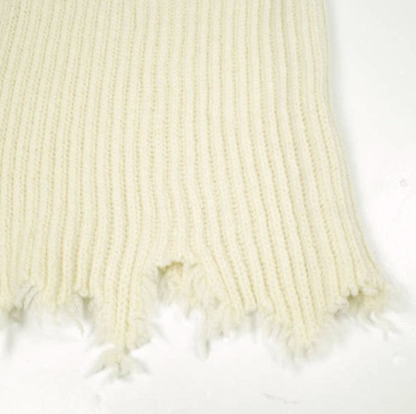 ゼロエイトサーカス WOOL BROKEN KNIT CARDIGAN VEST ウールベスト