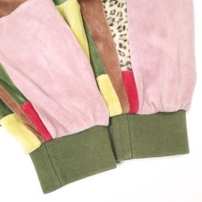 シュプリーム Patchwork Velour ロングスリーブポロ