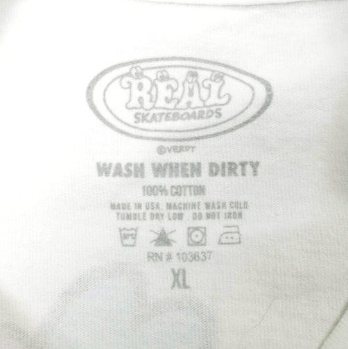 リアルスケートボード VISTY TEE コットンTシャツ
