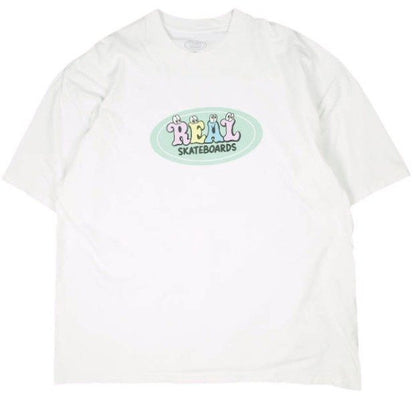 リアルスケートボード VISTY TEE コットンTシャツ