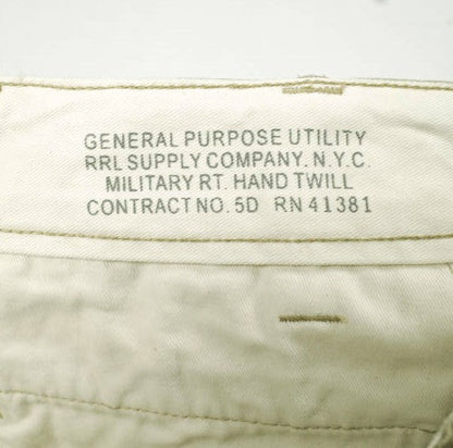 ラルフローレンRRL OFFICERS CHINO SHORTS コットンショーツ