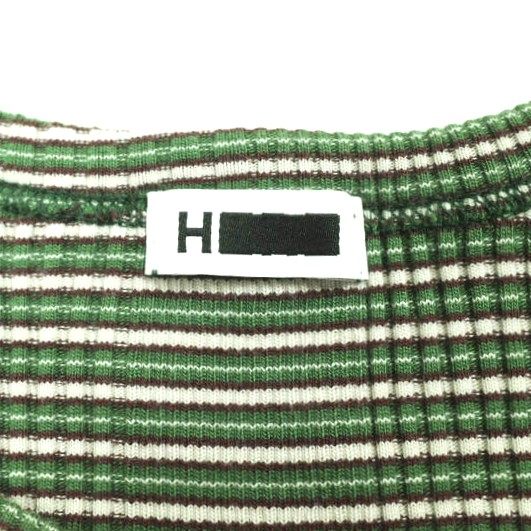 エイチビューティーアンドユース COTTON MULTI BORDER SHORT SLEEVE TOP コットントップス