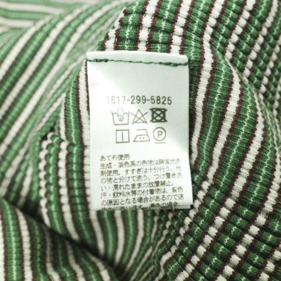 エイチビューティーアンドユース COTTON MULTI BORDER SHORT SLEEVE TOP コットントップス