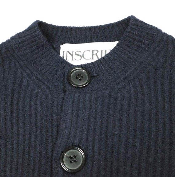 アンスクリア Cropped cardigan ウールカーディガン