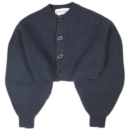 アンスクリア Cropped cardigan ウールカーディガン
