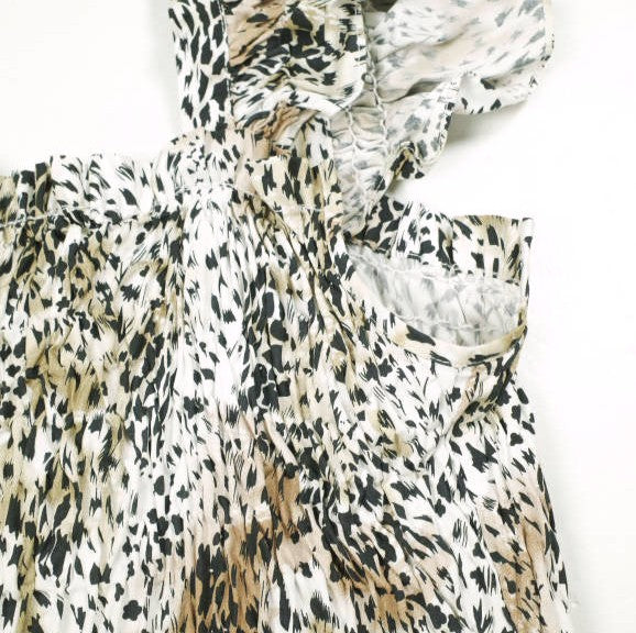 シーニューヨーク Leopard Dress コットンワンピース