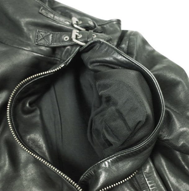 オールセインツ BALES BIKER ラムレザージャケット