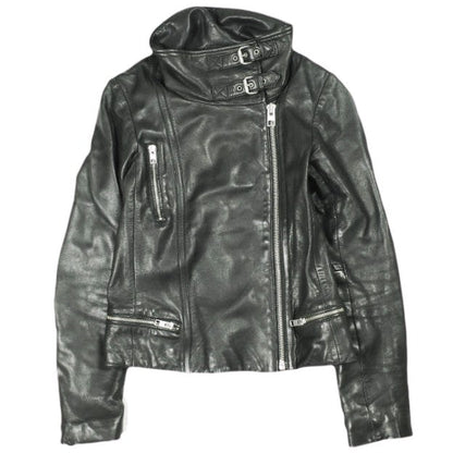 オールセインツ BALES BIKER ラムレザージャケット