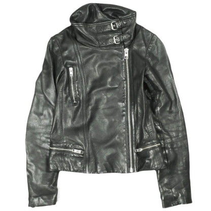 オールセインツ BALES BIKER ラムレザージャケット
