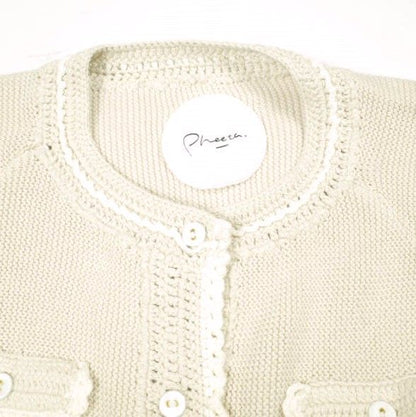 フィータ Lacey Cardigan コットンカーディガン