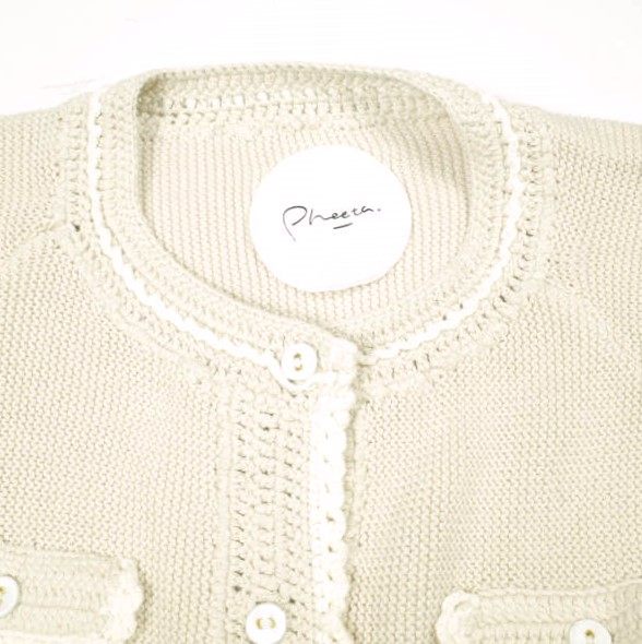 フィータ Lacey Cardigan コットンカーディガン