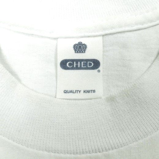 CHEDコットンノースリーブTシャツ