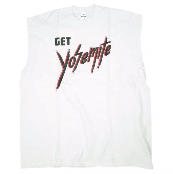 CHEDコットンノースリーブTシャツ