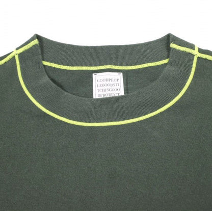 ジージージーグッドピープルグッドステッチンググッドプロダクト Crew Neck Short Sleeve T-shirts コットンナイロン 半袖Tシャツ