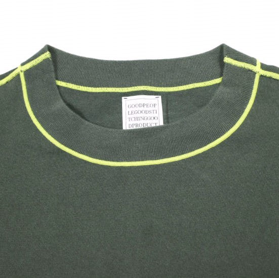 ジージージーグッドピープルグッドステッチンググッドプロダクト Crew Neck Short Sleeve T-shirts コットンナイロン 半袖Tシャツ