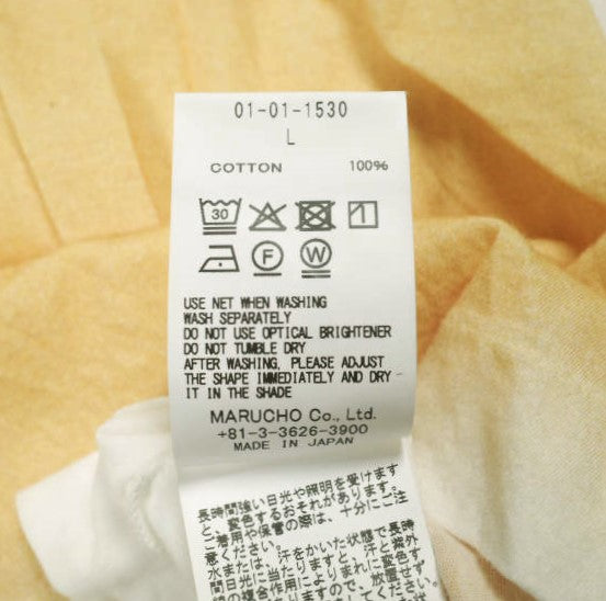 ジージージーグッドピープルグッドステッチンググッドプロダクト フェードプリント コットン 半袖Tシャツ