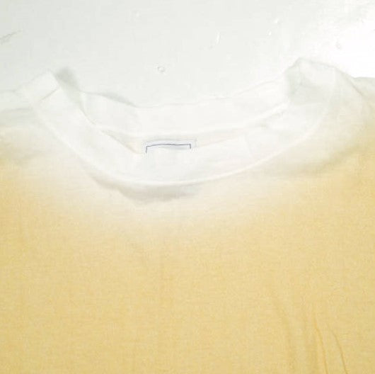 ジージージーグッドピープルグッドステッチンググッドプロダクト フェードプリント コットン 半袖Tシャツ