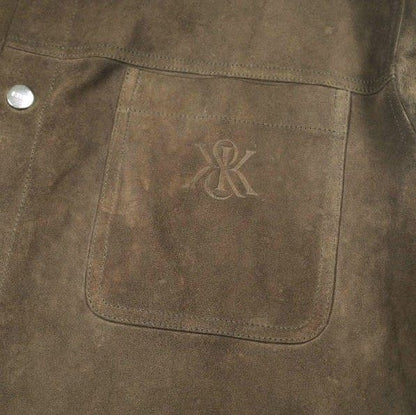 キスニューヨークシティ Suede Apollo Shirt ラムスエードシャツジャケット