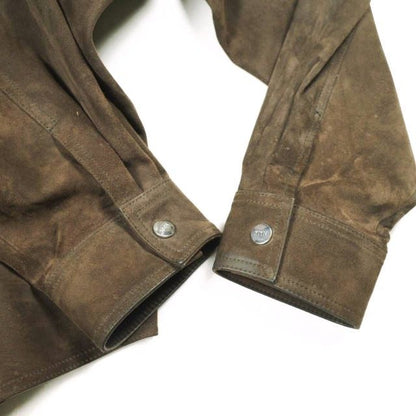 キスニューヨークシティ Suede Apollo Shirt ラムスエードシャツジャケット