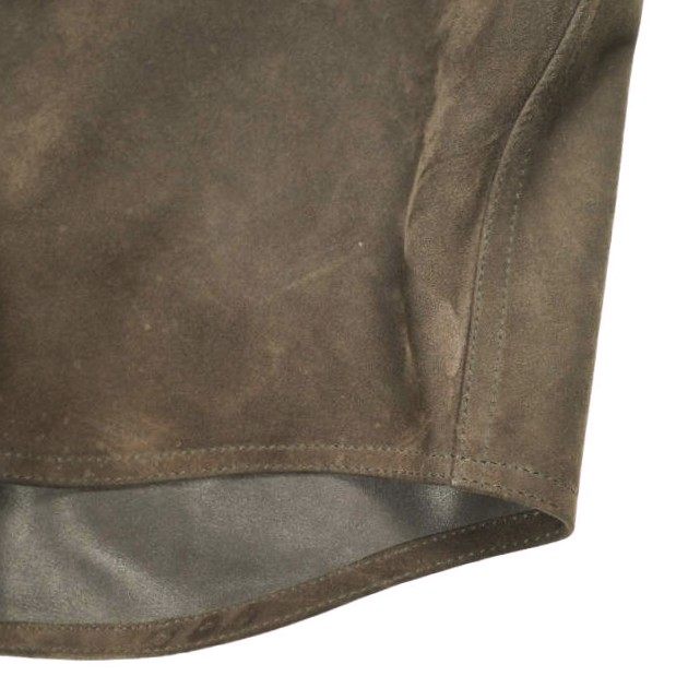キスニューヨークシティ Suede Apollo Shirt ラムスエードシャツジャケット