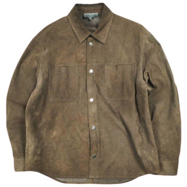 キスニューヨークシティ Suede Apollo Shirt ラムスエードシャツジャケット