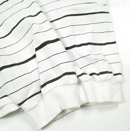 ストライプフォークリエイティブ SUPER BIG MIX SIDE STRIPES LS TEE コットン長袖トップス