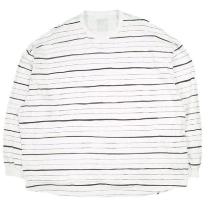 ストライプフォークリエイティブ SUPER BIG MIX SIDE STRIPES LS TEE コットン長袖トップス