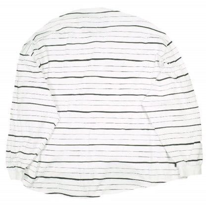 ストライプフォークリエイティブ SUPER BIG MIX SIDE STRIPES LS TEE コットン長袖トップス