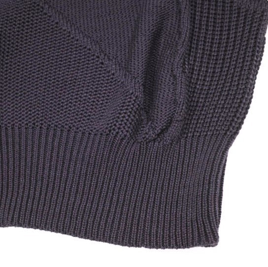 オマールアフリディ PANELLED VEST コットンニットベスト